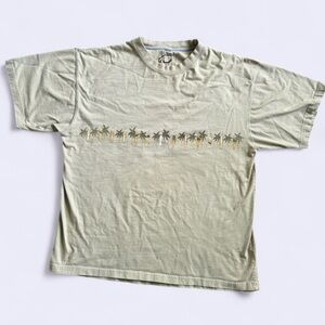 Y2K NPB Newport Blue Surf Graphic Tee Light Green Cotton XL